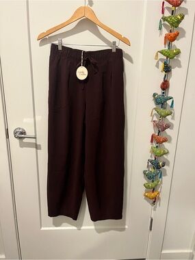Camila Coelho Women’s Elastic Drawstring Lantern Pants, S, NWT